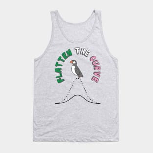 Flatten The Curve || Puffin || Covid || Newfoundland and Labrador Tank Top